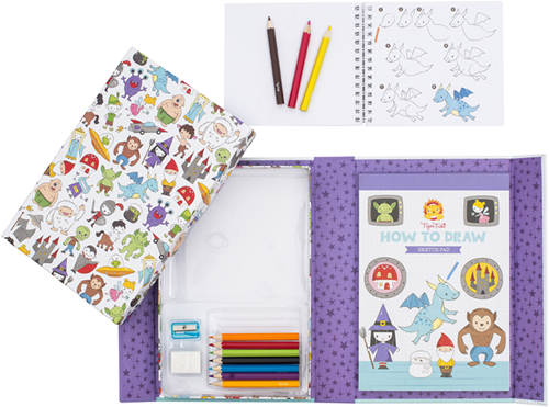 Tiger Tribe drawing book fantasy - creative toy for kids