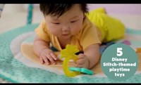 Bright Starts baby gym Stitch play mat blue tropical adventure-3