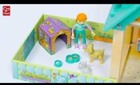 Hape Dollhouse vet wooden playset with accessories-3