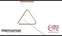 Choroi triangle set bronze small - musical instrument for kids-2