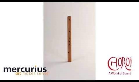 Choroi wooden pentatonic toy flute - cherry wood 440 Hz-2