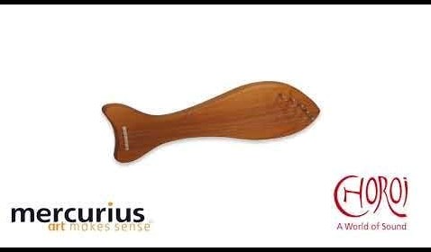 Choroi dolphin lyre ash - pentatonic children's music lyre instrument-2