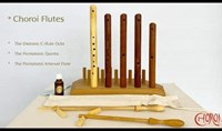 Choroi wooden flute pentatonic 432 Hz for children music play-3