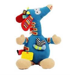 Dolce Toys Classic musical activity cuddly toy giraffe - 36 cm