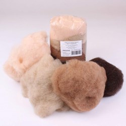 Filges fairy wool Bioland felting wool 4 skin tones 100g creative