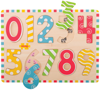 BigJigs wooden puzzle numbers - educational toy for kids