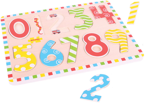 BigJigs wooden puzzle numbers - educational toy for kids-2