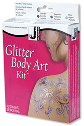 Jacquard glitter body art kit for kids - creative craft set