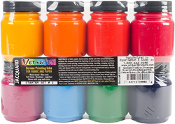 Jacquard screen printing ink set - Versatex 8 colors 66.5 ml textile