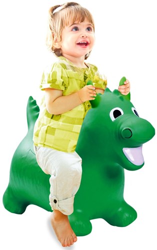 Jamara bouncing animal dragon green with pump - hopper toy for kids