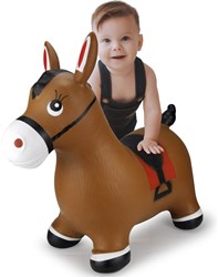 Jamara Bouncing animal horse brown with pump - kids outdoor toy