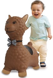 Jamara bouncing animal llama brown with pump - skippy toy