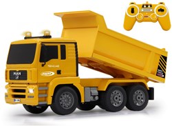 Jamara dump truck MAN 1:20 remote control construction vehicle yellow