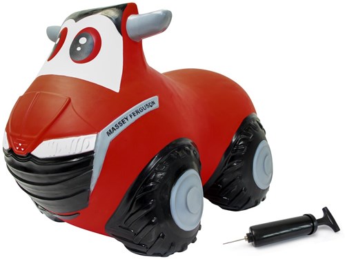 Jamara Massey Ferguson bouncy tractor with pump - red toy-2