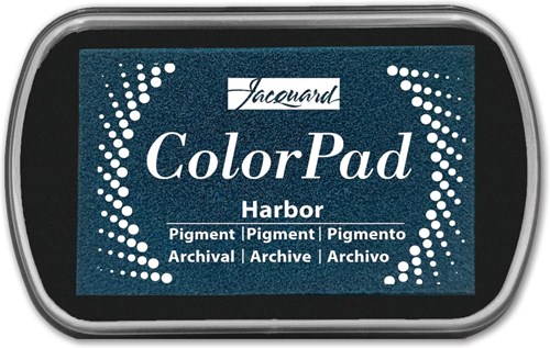 Jacquard color ink pad pigment Harbor - slow drying blue