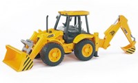 Bruder JCB excavator construction vehicle yellow plastic 1:16