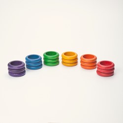 Grapat 18 x rings (6 colors)