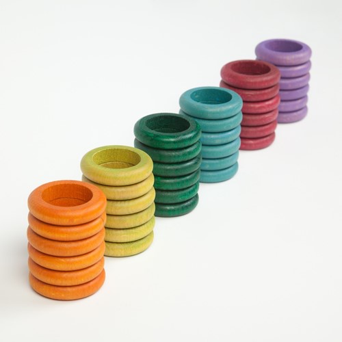 Grapat 36 x rings (6 no basic colours)