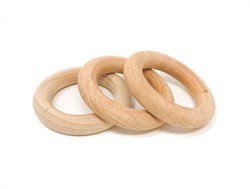 Grapat wooden play rings natural - 3 pieces - educational toy