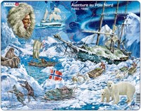 Larsen puzzle - North Pole adventure - 65 pieces - educational toy