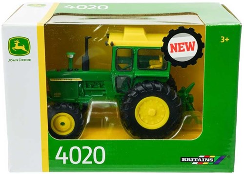 Britains tractor John Deere 4020 with cab scale model 1:32 toy