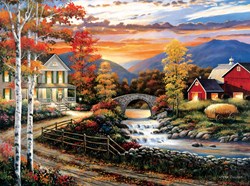 SunsOut puzzle Babbling Creek Road 1000 pieces John Zaccheo