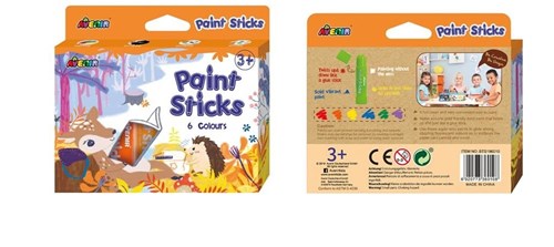 Avenir paint sticks - 6 colors in box, creative toy for ages 3+-2