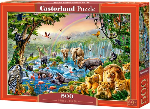 Castorland puzzle Jungle River - 500 pieces animals-2