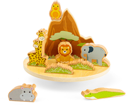 BigJigs wooden balance board Jungle - educational toy for kids