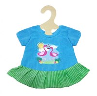 Heless doll dress flamingo - baby doll clothing 28-35 cm Fair Trade