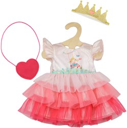 Heless doll dress princess Emily with crown and bag 28-35 cm