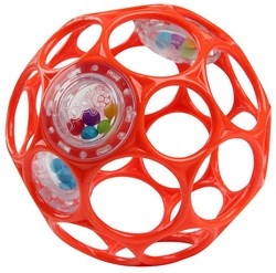 Oball baby rattle - Play ball red - easy to grasp