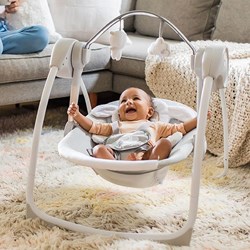 Ingenuity baby swing - portable comfort baby swing Cuddle Lamb grey