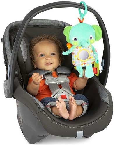 Bright Starts cuddle elephant musical toy - light-up plush baby gift-3