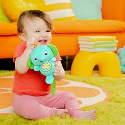 Bright Starts baby toy elephant - musical mobile for on-the-go fun