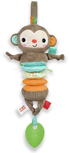 Bright Starts musical toy monkey - Pull Play n Boogie - educational