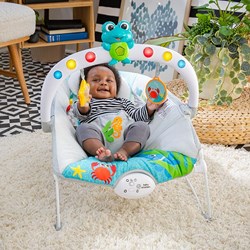 Baby Einstein bouncer - Explorers Kick 'n Tunes Premium Bouncer - interactive baby toy