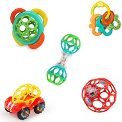 Oball baby toy set - Soothers & Shakers 5-piece gift set multicolor