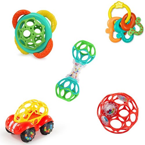 Oball baby toy set - Soothers & Shakers 5-piece gift set multicolor