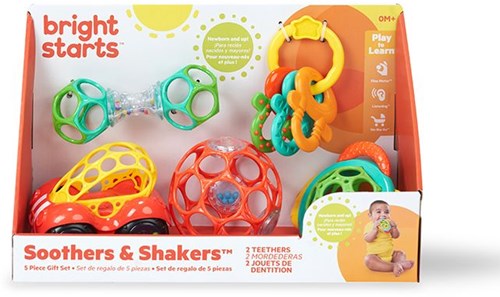 Oball baby toy set - Soothers & Shakers 5-piece gift set multicolor-2
