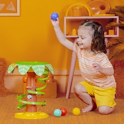 Bright Starts baby marble run Tropical Twirl Ball Play Toy jungle