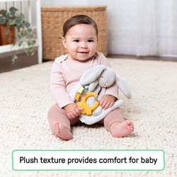 Ingenuity Sylvi plush lovey with teether - soft baby toy