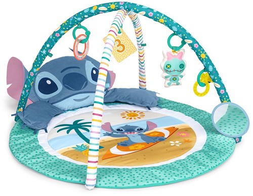 Bright Starts baby gym Stitch play mat blue tropical adventure-2