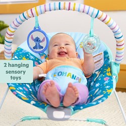 Bright Starts baby bouncer Stitch Ohana Paradise - vibrating comfort