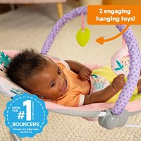 Bright Starts baby bouncer Wildflower Wonders with vibration-2