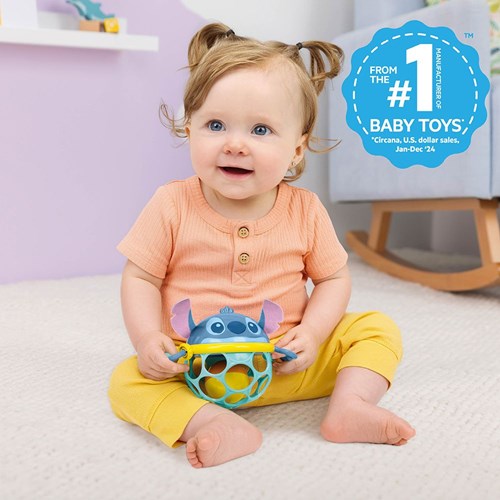 Oball baby rattle Stitch Jingle & Shake toy-2