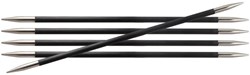 KnitPro sock knitting needles Karbonz 20cm 1.50mm - set black needles