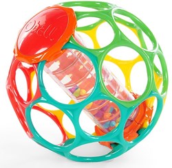 Oball baby toy rainmaker - flexible rattle ball, grasping toy