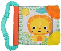 Bright Starts baby teething book mint green - silicone toy from 3 months
