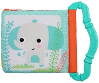 Bright Starts baby teething book mint green - silicone toy from 3 months-3